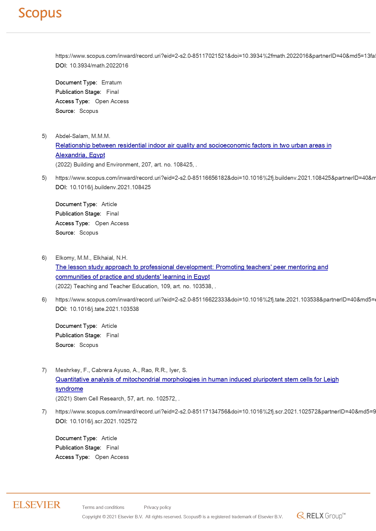 25 AlexU Publication in Scopus 25 October 2021 page 0002