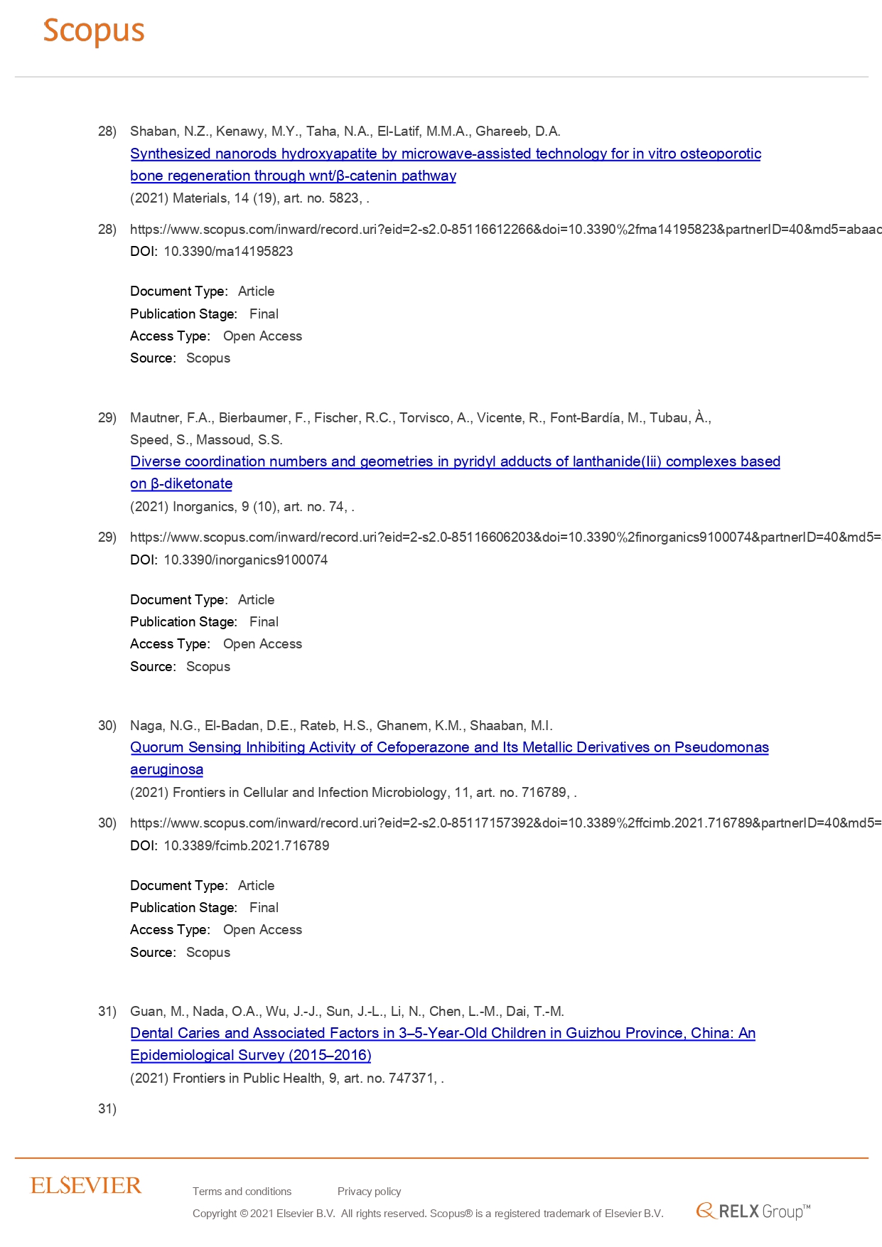 25 AlexU Publication in Scopus 25 October 2021 page 0009