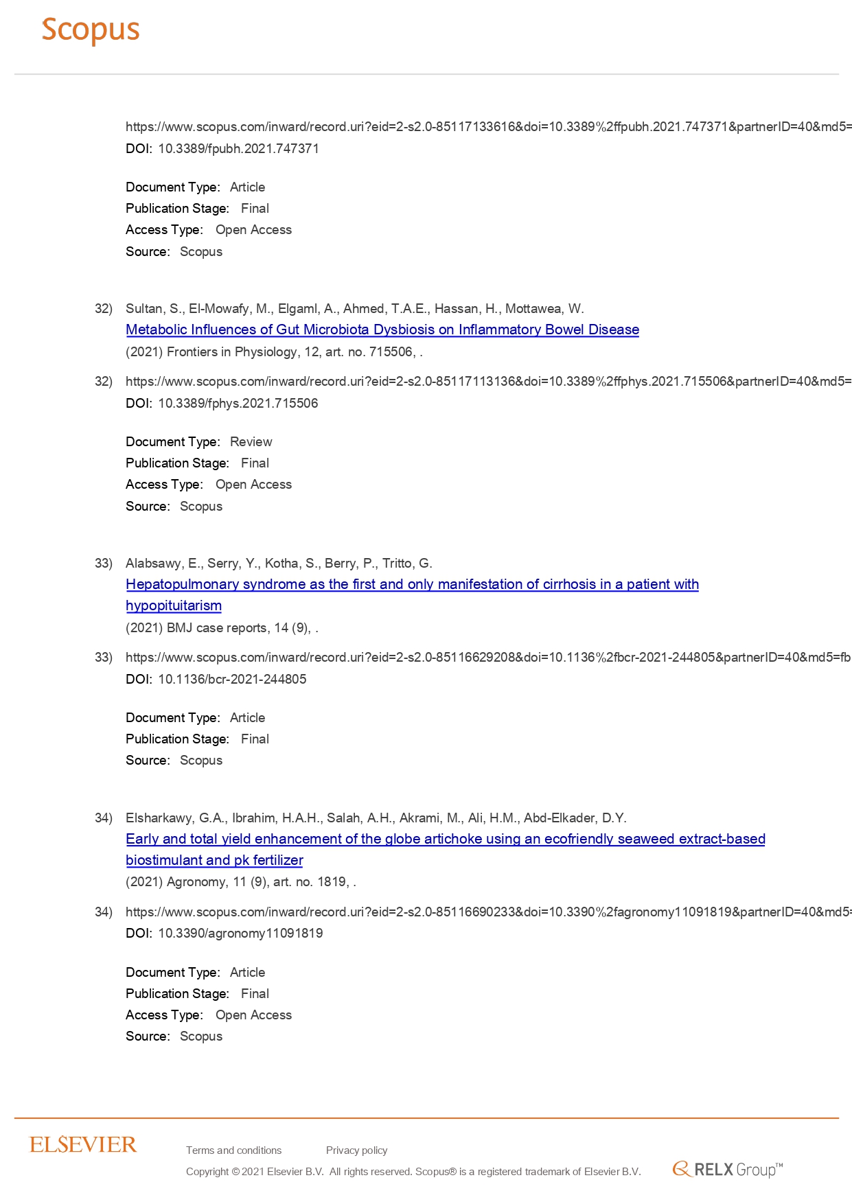 25 AlexU Publication in Scopus 25 October 2021 page 0010