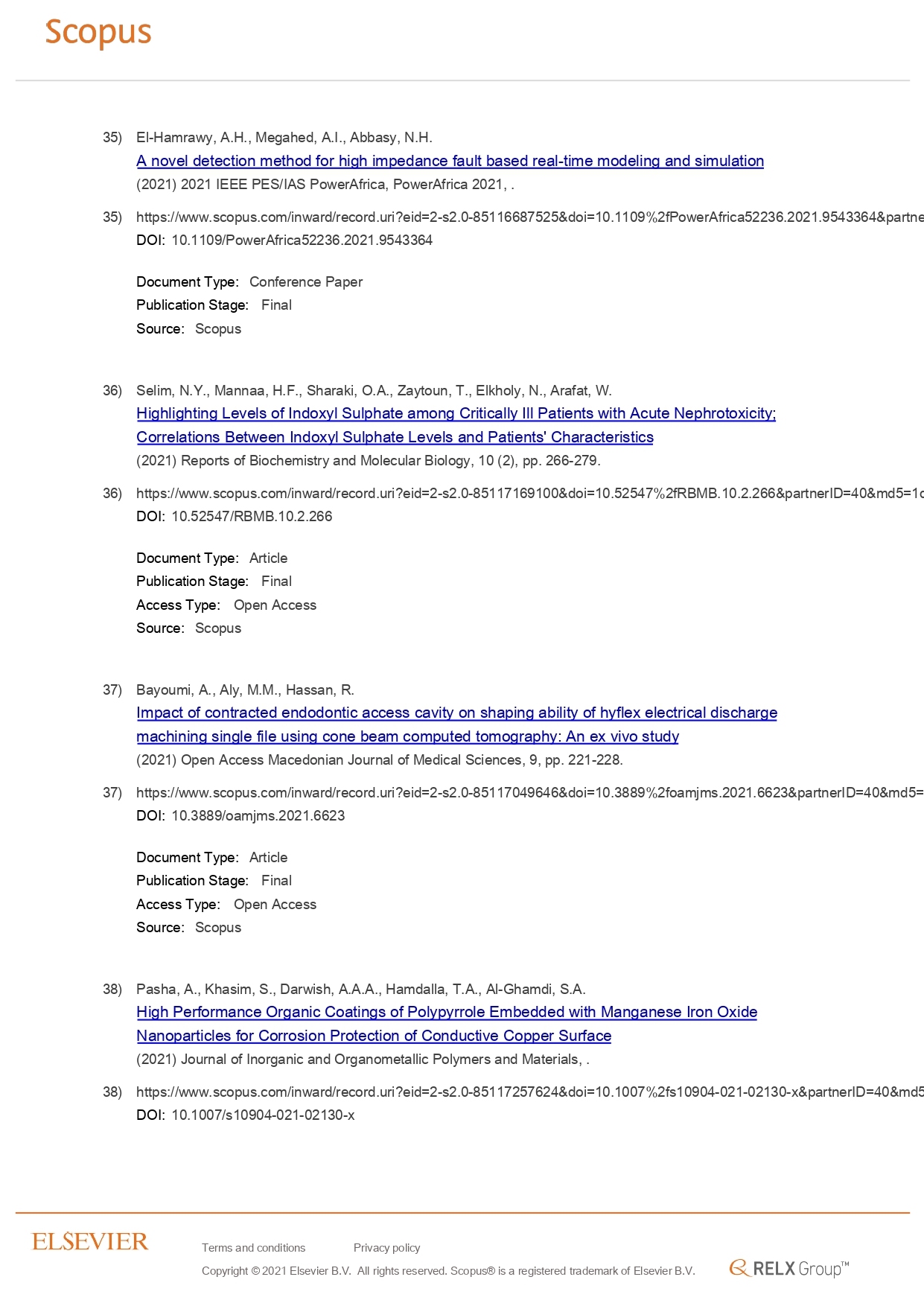 25 AlexU Publication in Scopus 25 October 2021 page 0011