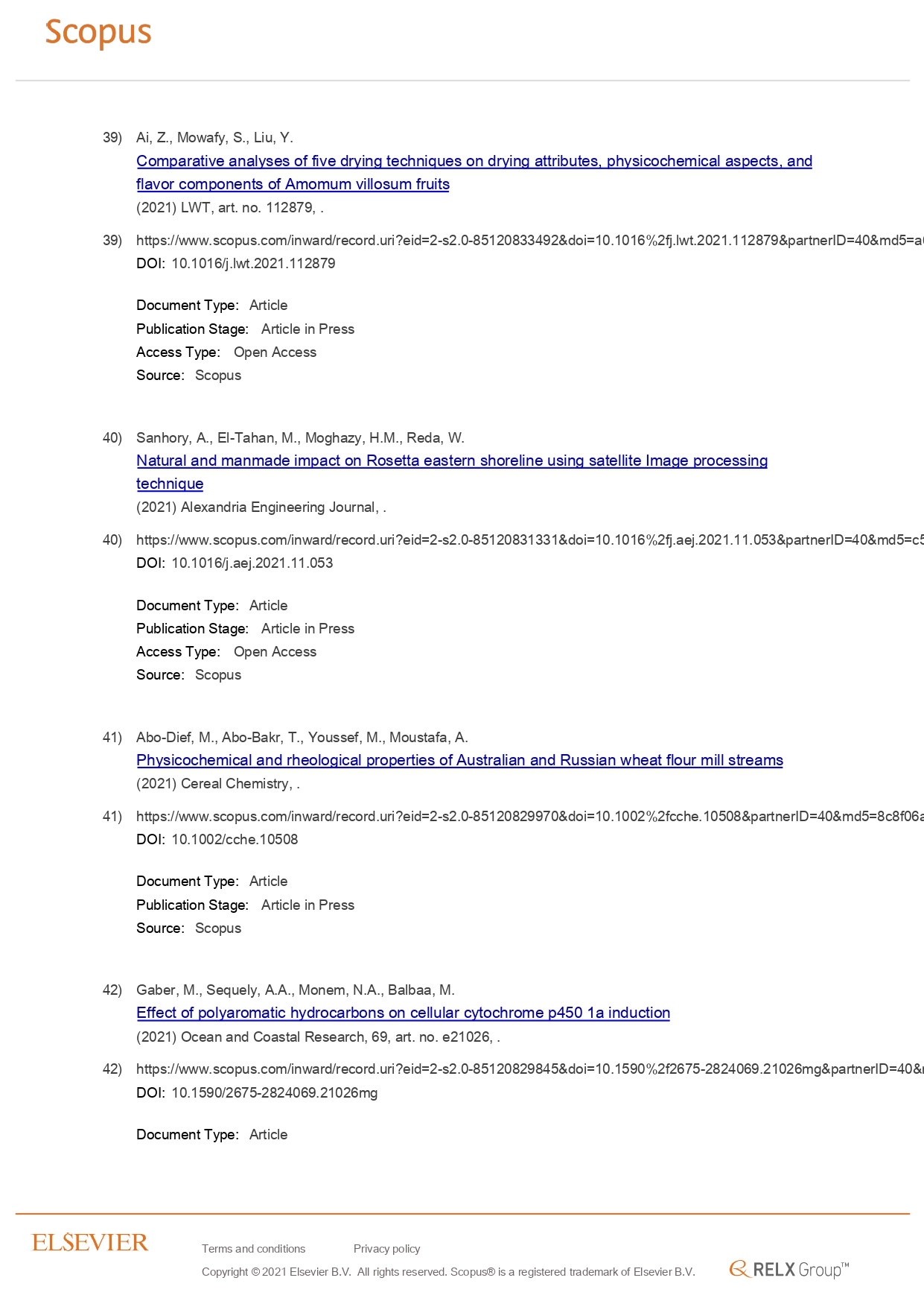 33 AlexU Publication in Scopus 20 December 2021 page 0012