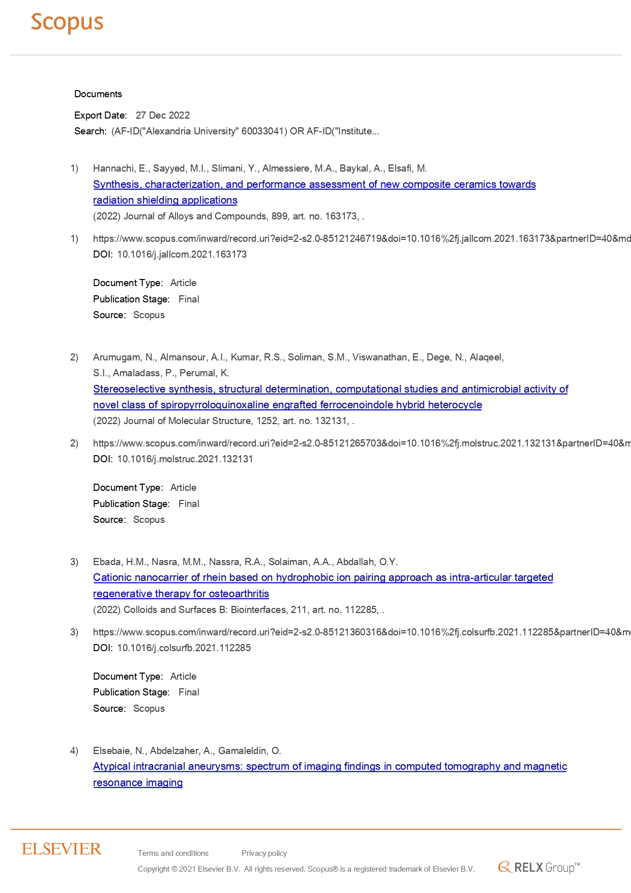 34 AlexU Publication in Scopus 27 December 2021 page 0001