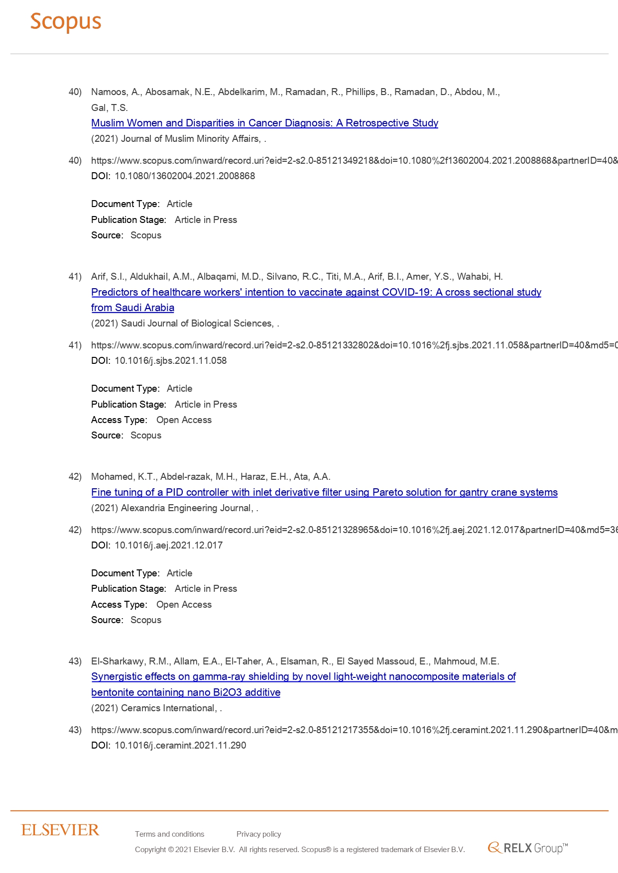 34 AlexU Publication in Scopus 27 December 2021 page 0012