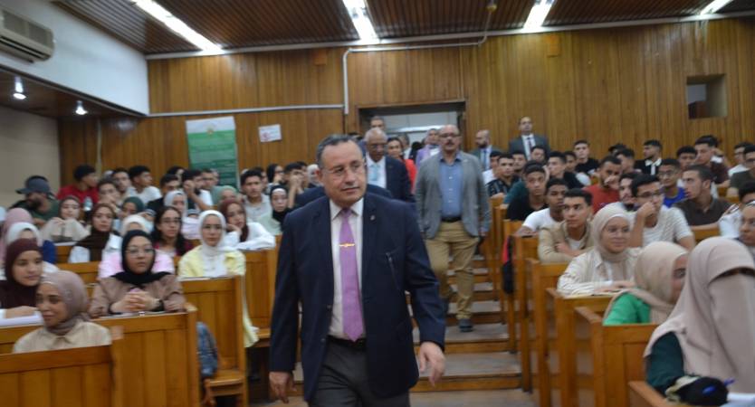 President of Alexandria University Inspects the Start of the Academic Year and Joins Students with Disabilities in the Flag-Salute Ceremony