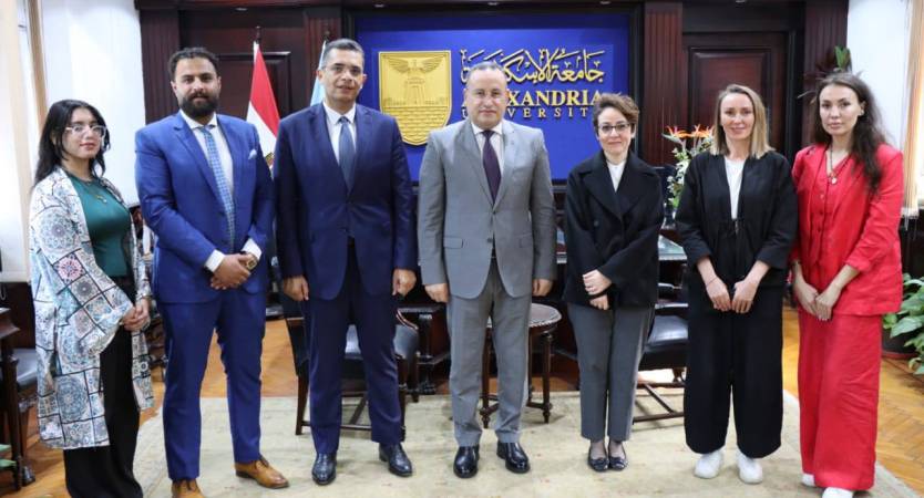 President of Alexandria University Receives Delegation from “Rosatom” to Discuss Prospects for Cooperation in Nuclear Energy and Innovation