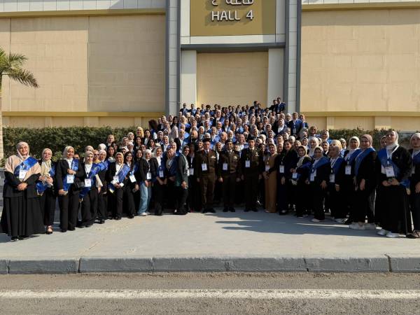 طلاب جامعة الإسكندرية في زيارة للمعرض الدولي الرابع للصناعات الدفاعية 