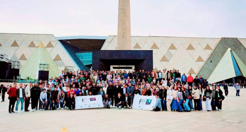 Faculty of Engineering Organizes the Largest Student Visit to the Grand Egyptian Museum