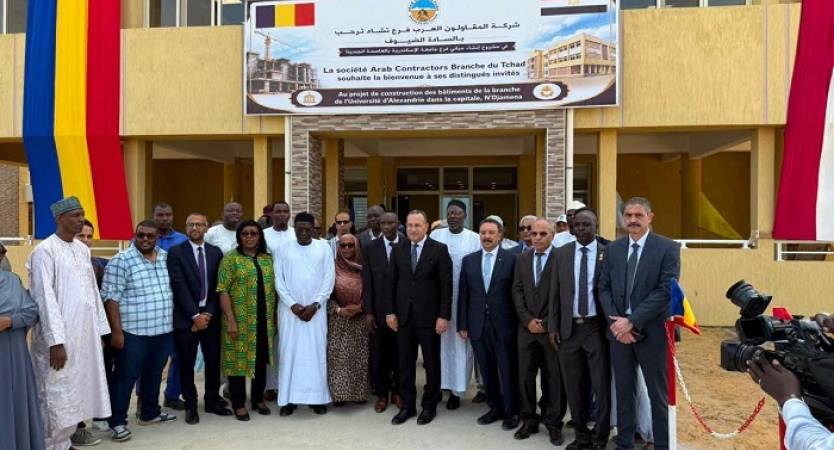 وزير التعليم العالي والقائم بأعمال رئيس جامعة الإسكندرية يتفقدان فرع الجامعة بإنجامينا استعدادًا لافتتاحه في مايو 2027