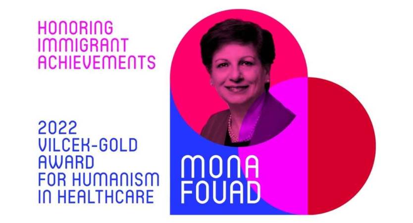 Dr. Mona Fouad wins the 2022 vilcek-gold award for humanity in healthcare