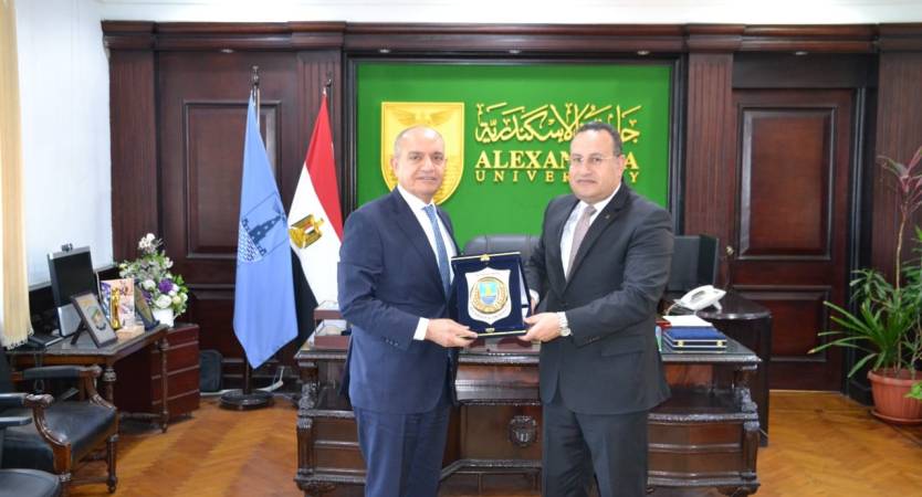 جامعة الإسكندرية تستقبل سفير المملكة الأردنية الهاشمية