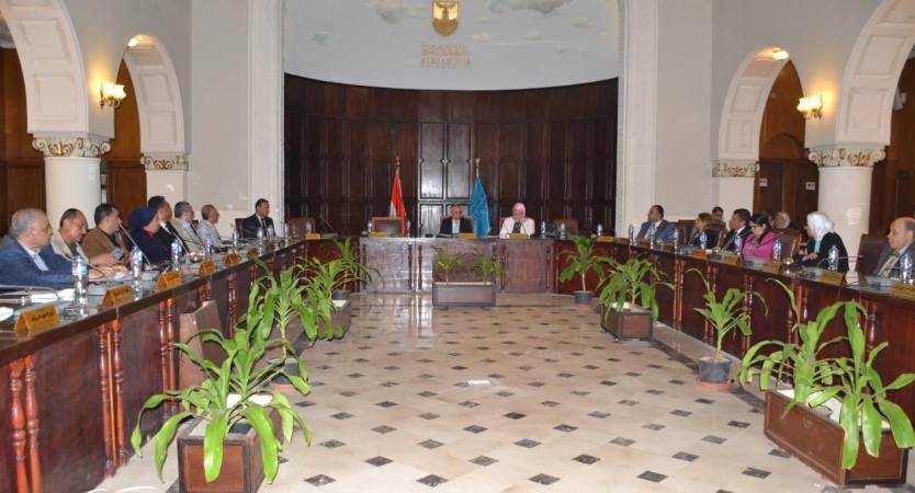 Community Service Council of Alexandria University Reviews Faculties Development and Service Reports