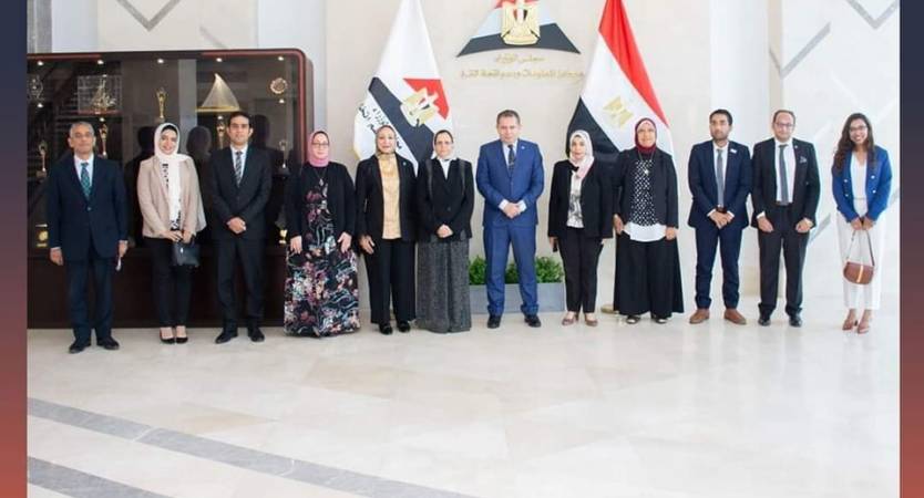 Faculty of Economic Studies and Political Science Delegation Visits Information and Decision Support Center in the New Administrative Capital