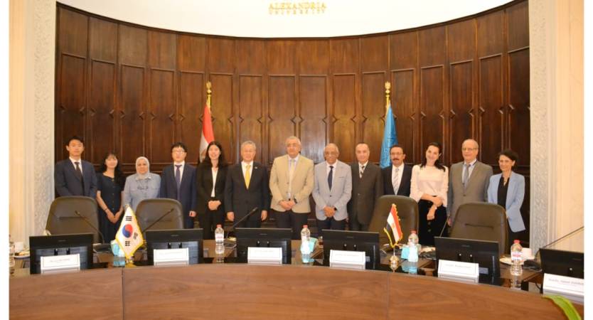 Ambassador of the Republic of South Korea Visits Alexandria University